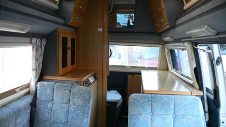 VW T4 Autosleeper Talent Furniture Layout